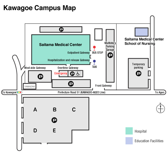 Kawagoe Campus Map