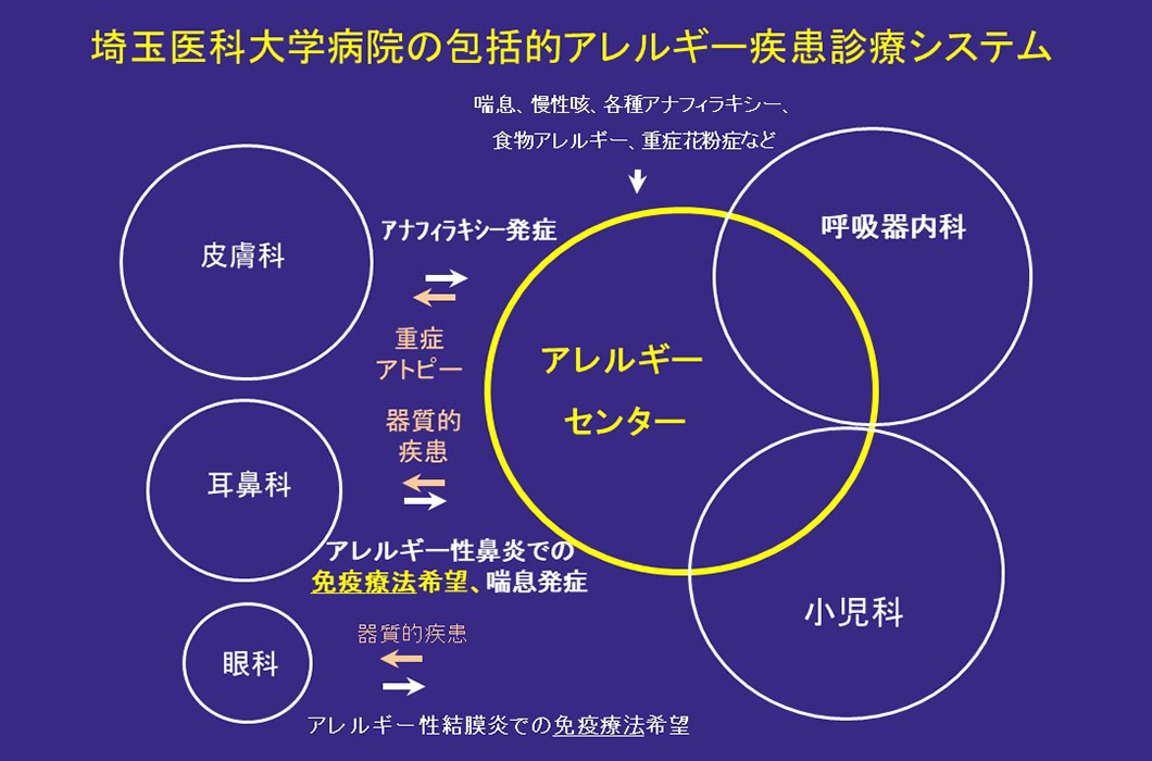 埼玉医科大学病院の包括的アレルギー疾患診療システム