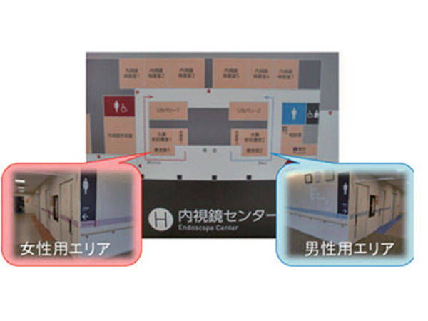 東館3階 内視鏡センターのレイアウト